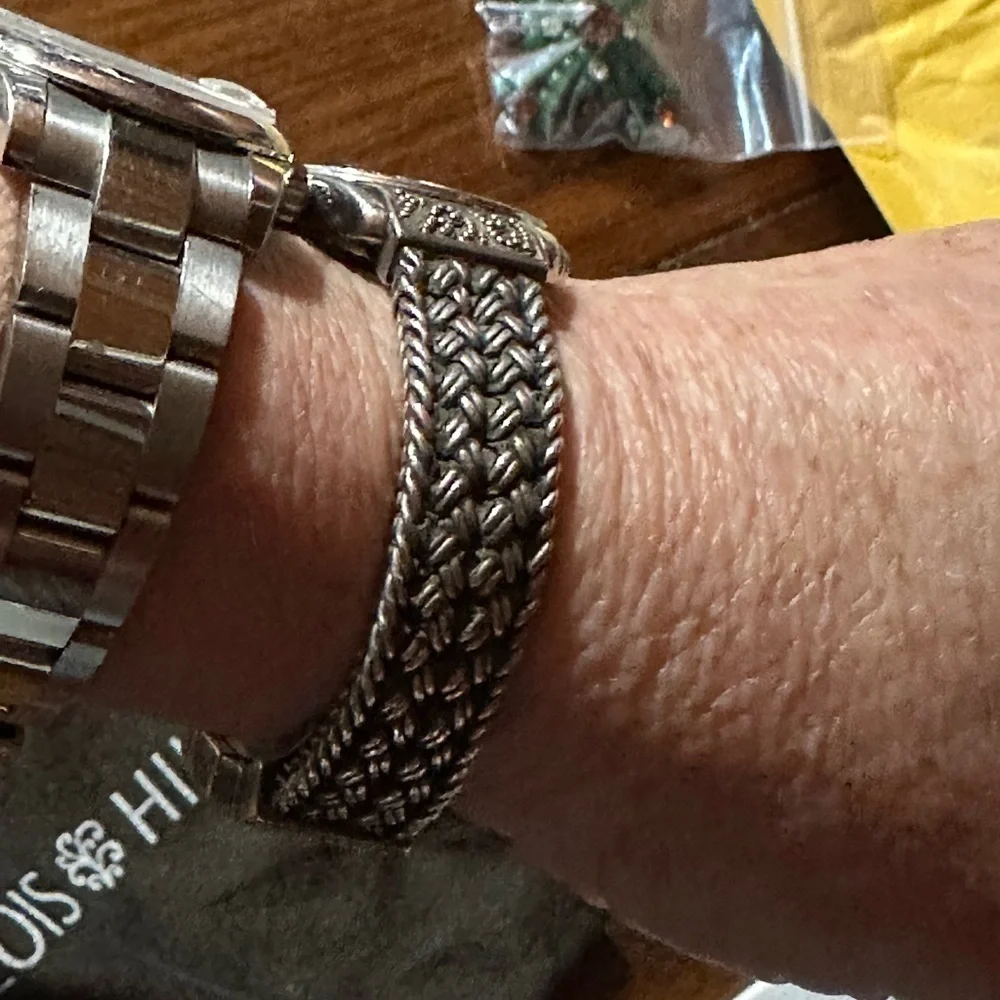 Lois Hill Sterling Silver Women's Watch. My Rolex isn't included! 😀